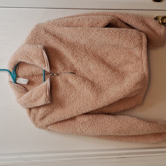 H&M Crop Top pull over sweater in light pink - Picture 1 of 3